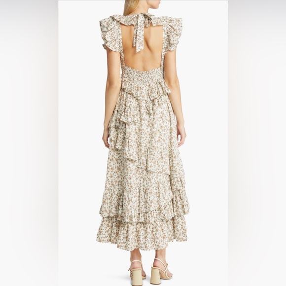 Floral Open-Back Maxi Dress by En Saison - Picture 3 of 15